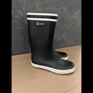 Aigle Rain Boots Kids  NAVY Size 32 US 1